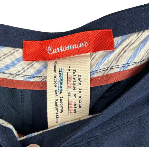 Anthropologie Cartonnier Crossover Flap Flat Front Trouser Size 6 EUC - Picture 4 of 5